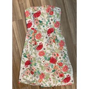 Old Navy Floral Strapless Dress